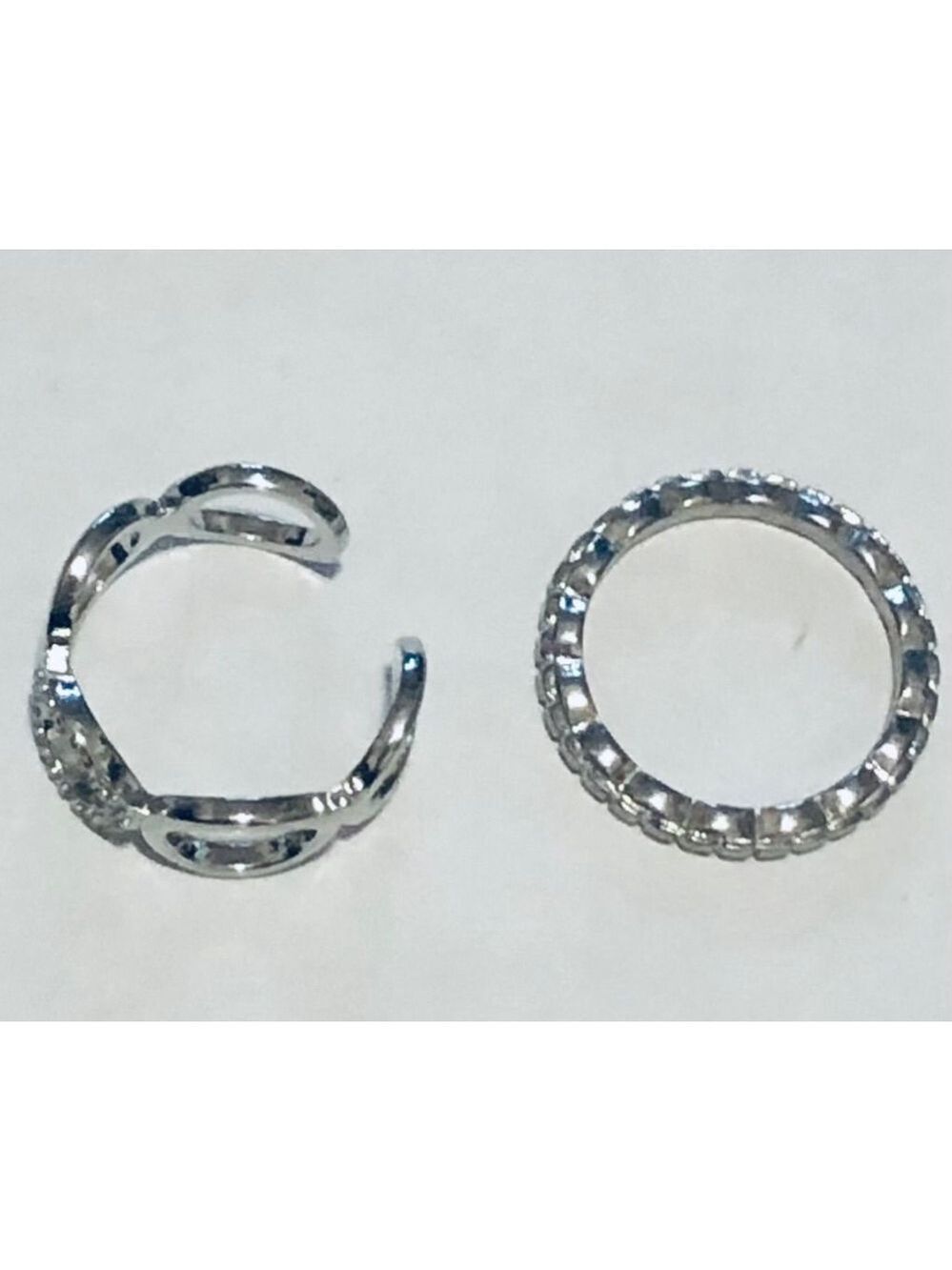 Fashion Jewelry Rings Set Silver Size 5 7 Adjustable